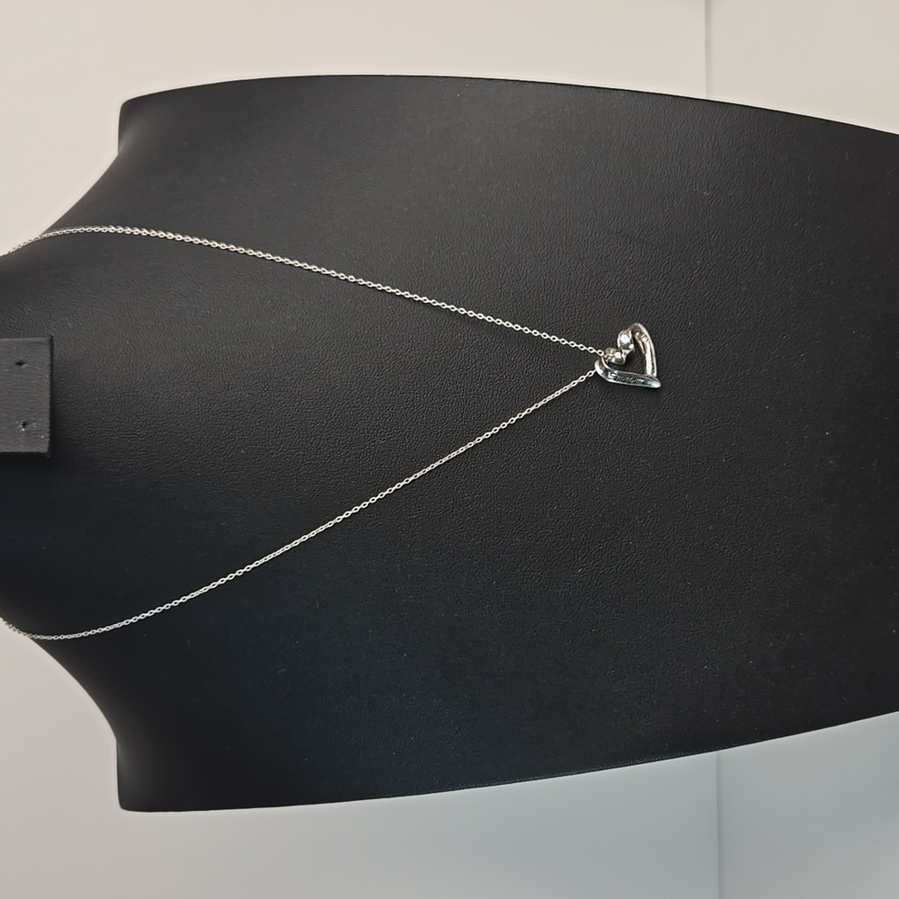 NIB Sterling Silver Heart Necklace Grandma Loved Engraved - Picture 7 of 10